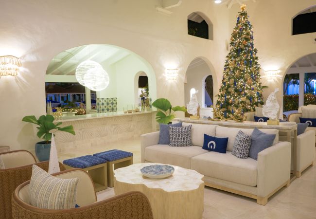A Living Room With A Christmas Tree